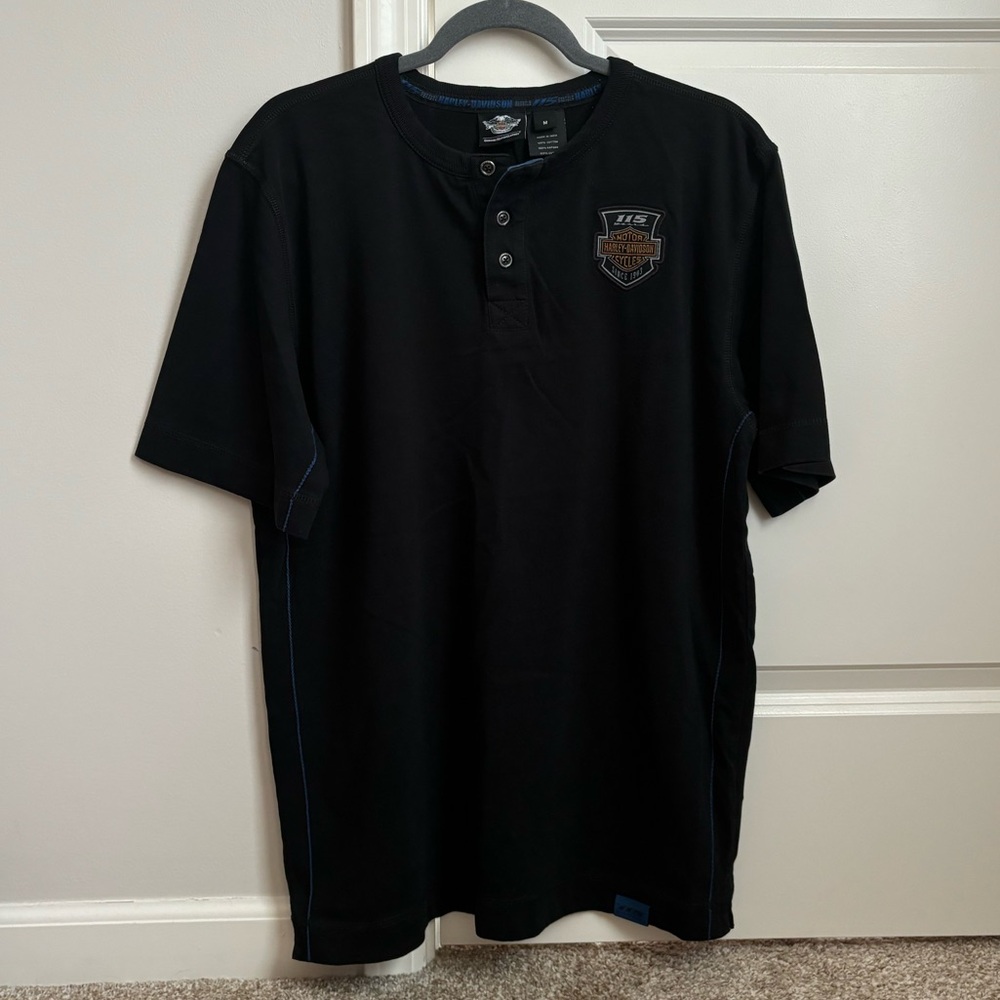 Harley Davidson 115th Anniversary Black w/ Blue Detailing T-shirt